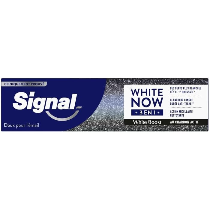 Signal Dentifricio sbiancante White Now 3in1 White Boost 75ml donna