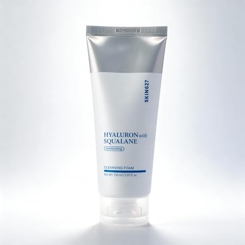 Skin627 Schiuma detergente all'acido ialuronico con squalano per la pelle 150ml
