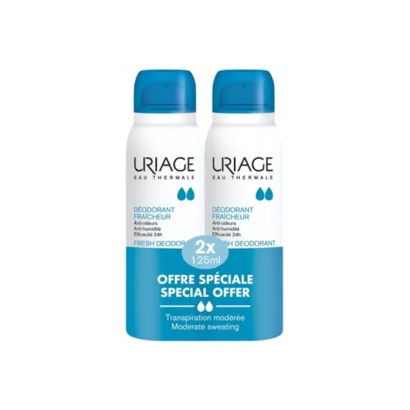 Uriage Deodorante spray FRESH, confezione da 2 x 125ml 2 x 125ml unisex