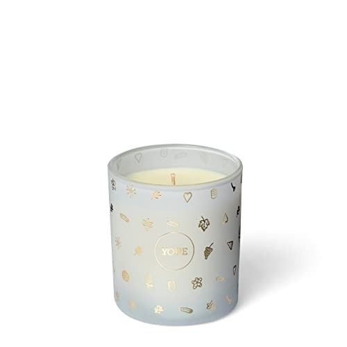Yope Candela profumata alla vaniglia con base in cera di soia, fiori d'arancio e ylang ylang, 200 g.