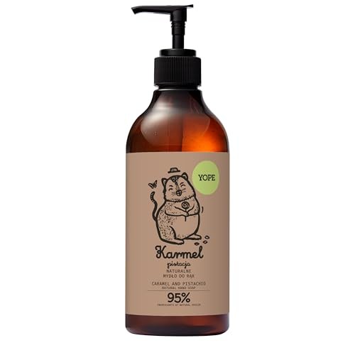 Yope Sapone mani naturale al caramello e pistacchio 500ml