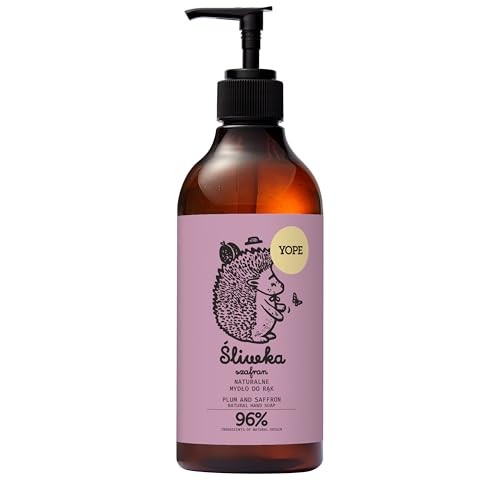 Yope Sapone naturale per le mani Prugna e Zafferano 500ml
