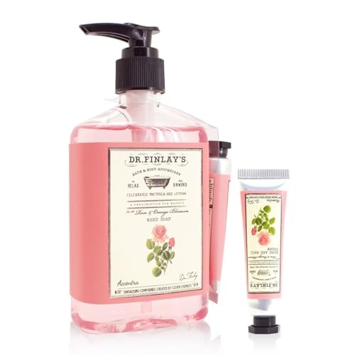 Accentra Set regalo per la cura delle mani alla rosa e fiori d'arancio del Dr. Finlay donna