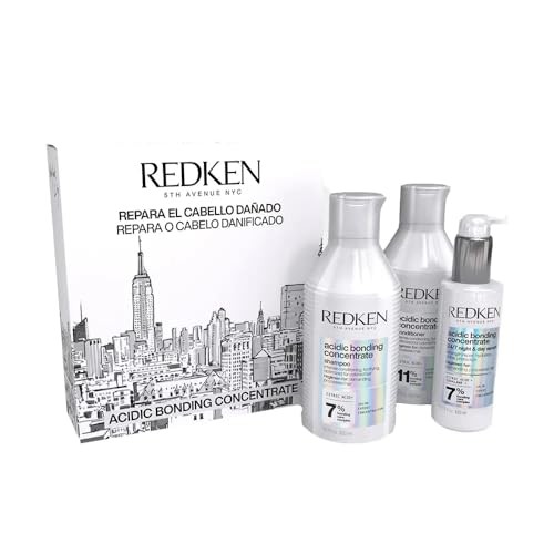 Redken CONCENTRATO ACIDO PER LEGAME, CONFEZIONE DA 3 PEZZI Shampoo 300 ml + Conditioner 300 ml + Hair serum 100 ml unisex
