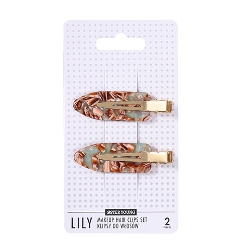 Sister young Lily Makeup Fermagli per capelli Set clip per capelli Green Coffee 2 pezzi