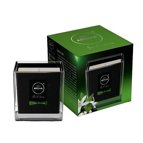 Aroma home Candela Black Series White Blossom 155g