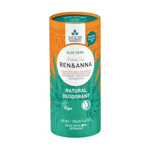 BEN & ANNA Deodorante naturale senza profumo all'Aloe Vera 40 g donna