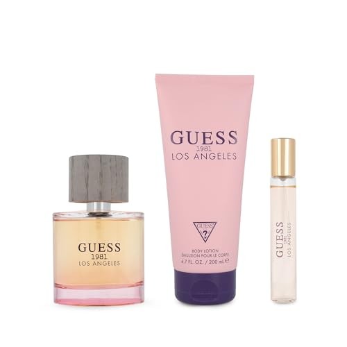 Guess SET 1981 Los Angeles eau de toilette spray 100ml + LOZIONE CORPO 200ml + eau de parfum spray 15ml