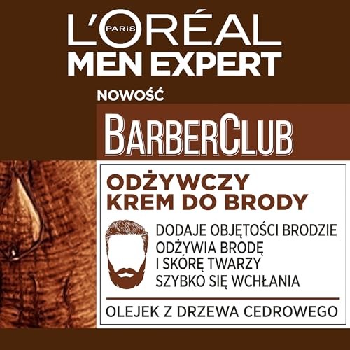 L'oreal paris Crema nutriente per barba Men Expert Barber Club 50ml