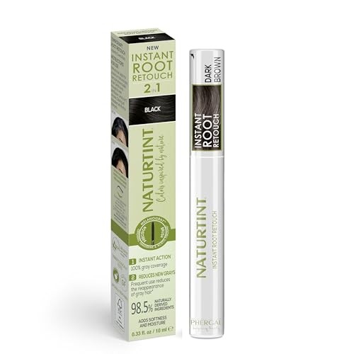 Naturtint Ritocco radici istantaneo 2 in 1 per capelligrigi temporanei n.Castano Scuro 10ml unisex