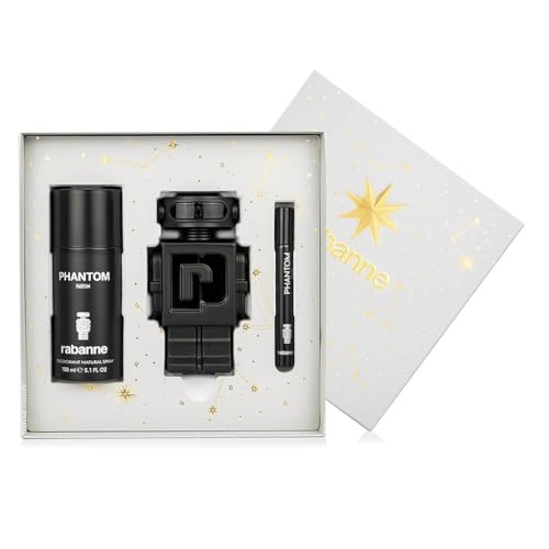 Rabanne Set di 3 profumi Phantom Eau de Parfum spray 100 ml + Deodorant spray 150 ml + Eau de Parfum spray 10 ml uomo
