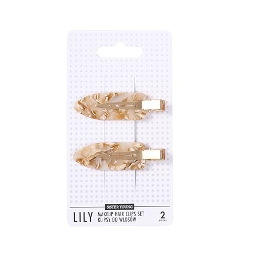 Sister young Lily Makeup Clip per capelli Set clip per capelli Milk Apricot 2 pezzi
