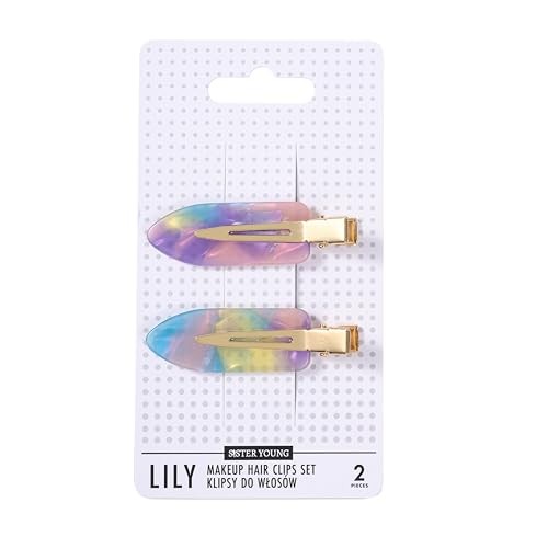 Sister young Lily Makeup Fermagli per capelli Set clip per capelli Rosa Viola 2 pezzi