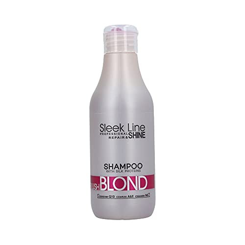Stapiz Shampoo Sleek Line Blush Blond Rose per capelli biondi con effetto seta 300ml