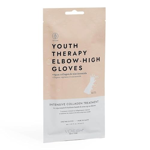 Voesh Guanti per terapia giovanile Elbow High hand treatment in gloves with collagen reach up to elbows 40ml