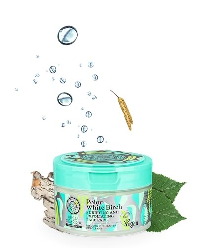 Natura siberica bereza polar white birch discos exfoliantes 20un unisex