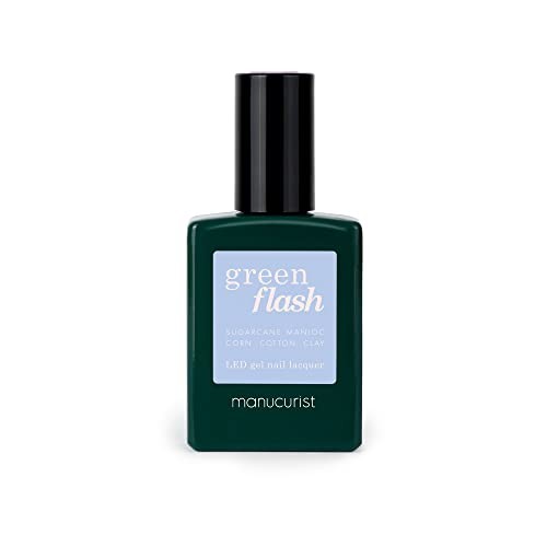 Manucurist Smalto per unghie in gel LED con flash verde, colore lilla, 15ml