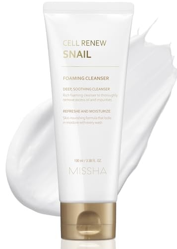 Missha Super Aqua Cell Renew Schiuma detergente con estratto di bava di lumaca 100ml
