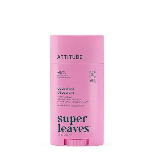 Attitude Deodorante naturale Super Leaves Cocco e frutti di bosco 75 g donna