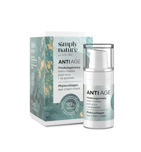 Clochee Simply Nature Crema-maschera anti-età fitocollagene per contorno occhi e contorno occhi 15ml
