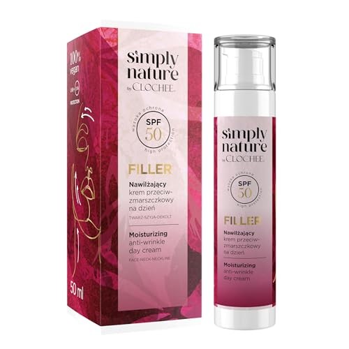 Clochee Simply Nature Filler crema idratante naturale per i bambini SPF50 50ml