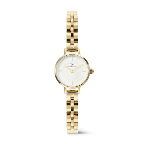 Daniel Wellington Petite Mini 19 Arch 3-Link Oro Bianco DW00100855 donna