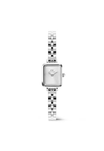 Daniel Wellington Quadro Mini 15.4x18.2 Arch 3-Link Bianco Argento Sunray DW00100844 donna