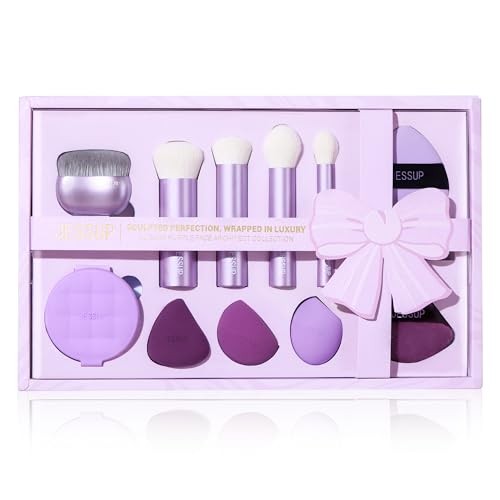 Jessup SET Set trucco Luxury Purple Face Architect Collection 11 pezzi.