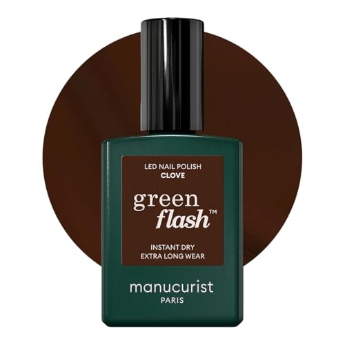 Manucurist Smalto per unghie in gel LED Green Flash al chiodo di garofano, 15ml