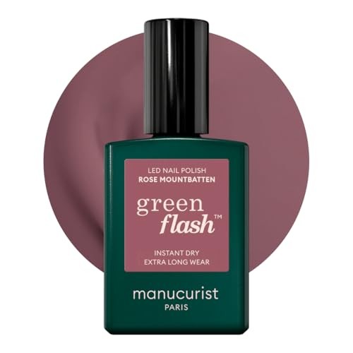 Manucurist Smalto per unghie in gel LED Green Flash Rose Mountbatten 15ml
