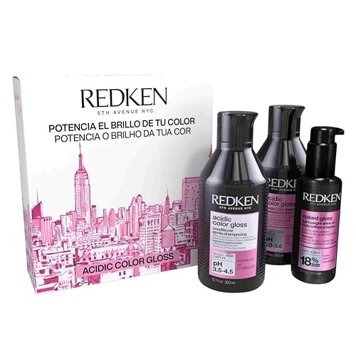 Redken CUSTODIA LUCIDA COLOR ACIDO 3 pezzi Shampoo 300 ml + Conditioner 300 ml + Hair Oil 100 ml unisex