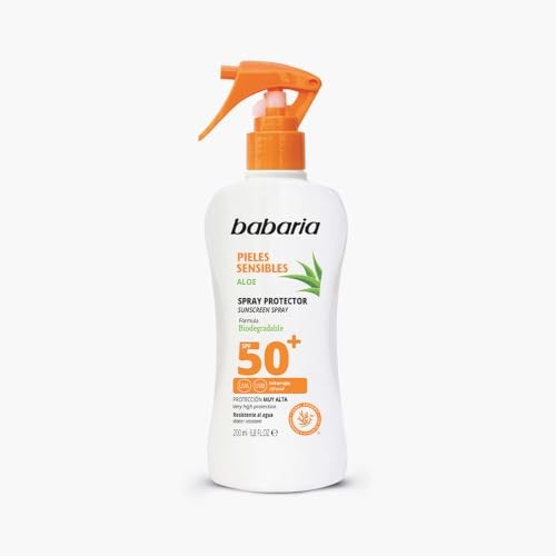 BABARIA SOLAR SPRAY SPF50 PIEL SENSIBLE WATERPROOF 200ML VAPORIZADOR Donna