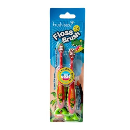 Brush baby Spazzolino per filo interdentale spazzolino morbido per bambini 3-6 2 pz