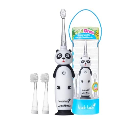 Brush baby Spazzolino sonico Wild Ones per bambini da 0 a 10 anni con motivo panda