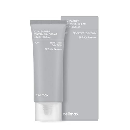 Celimax Crema solare acquosa a doppia barriera SPF 50, 40 ml donna