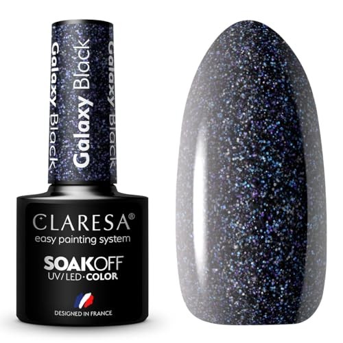 Claresa Vernice ibrida UV/LED Soak Off Galaxy Black 5g