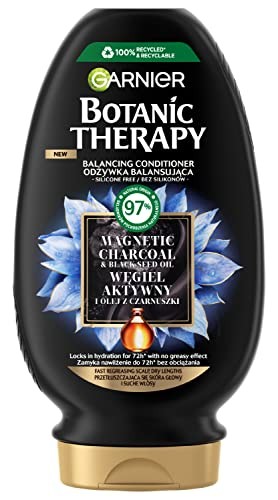 Garnier Balsamo riequilibrante Botanic Therapy per capelli grassi e pelle secca con carbone attivo e olio di semi neri 200ml