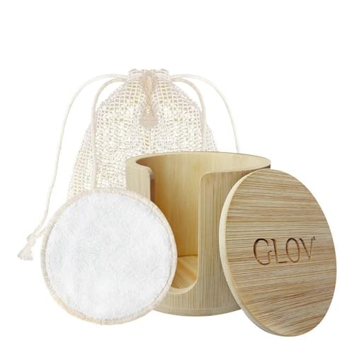 Glov SET Bamboleo: 7 fogli di bambù + 1 retina per lavare + 1 organizer in bambù