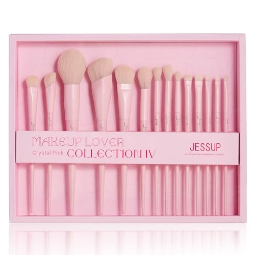 Jessup SET Make Up Lover Collection IV Pennelli per il trucco del viso T495 14 pezzi.