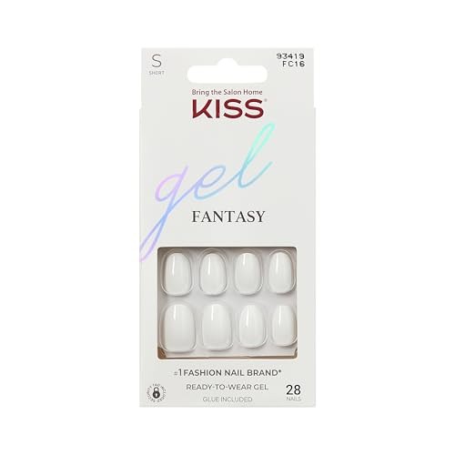 KISS Unghie finte in gel fantasia - Happy Hands 28 pezzi. donna