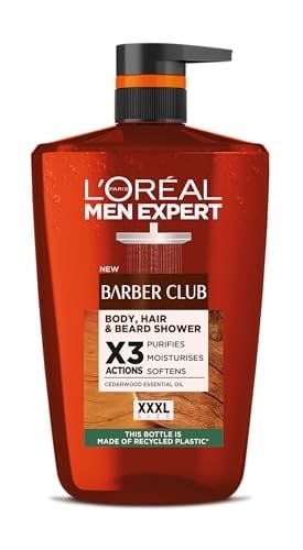 L'oreal paris Men Expert XXXL Barber Club gel doccia per capelli e barba 1000ml