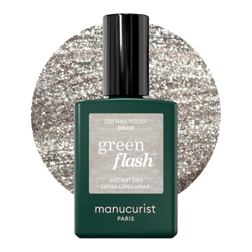 Manucurist Smalto per unghie in gel LED verde flash discoteca 15ml