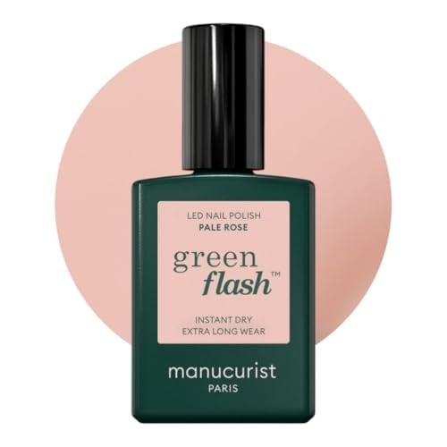 Manucurist Smalto per unghie in gel LED verde flash, rosa pallido, 15ml
