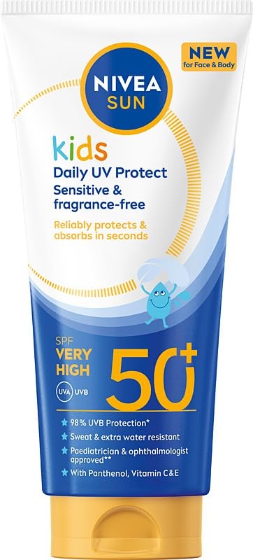 Nivea Crema protettiva quotidiana Sun Kids UV Protect per bambini SPF50+ 100ml