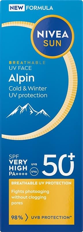 Nivea Crema viso idratante protettiva Sun Alpin con filtro SPF50+ 40ml