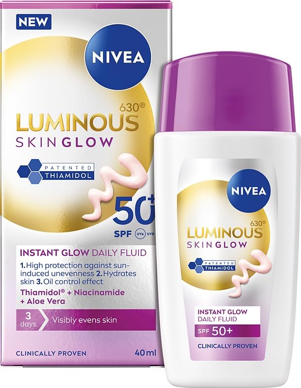 Nivea Crema viso Luminous 630 Skin Glow SPF50+ con filtro 40ml