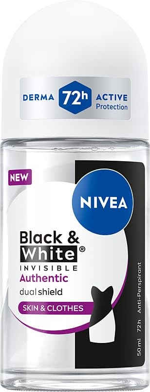 Nivea Deodorante Black & White Authentic in stick, 50ml