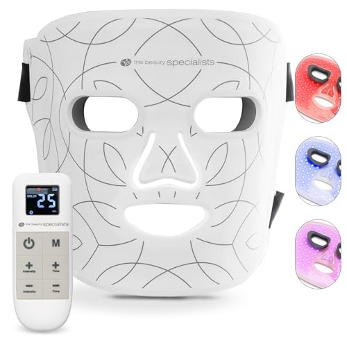 Rio-Beauty Maschera facciale luminosa a LED donna