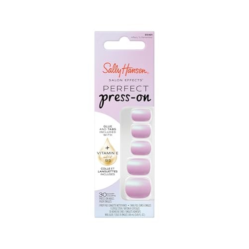 Sally hansen Salon Effects Perfect Press On Unghie Artificiali Autoadesive Affairy To Remember 30 pezzi