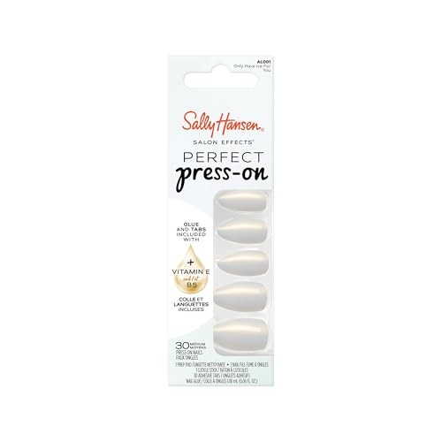 Sally hansen Unghie finte autoadesive Salon Effects Perfect Press On Only Have Ice For You 30 pezzi